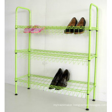 Cheap Powder Coating 3 Tier Metal Shoe Rack (CJ-C1132-G)